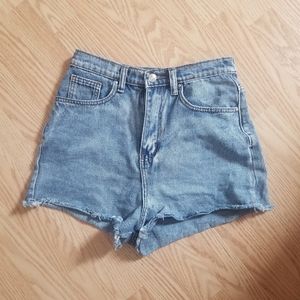 PrettyLittleThing High Waisted Denim Shorts